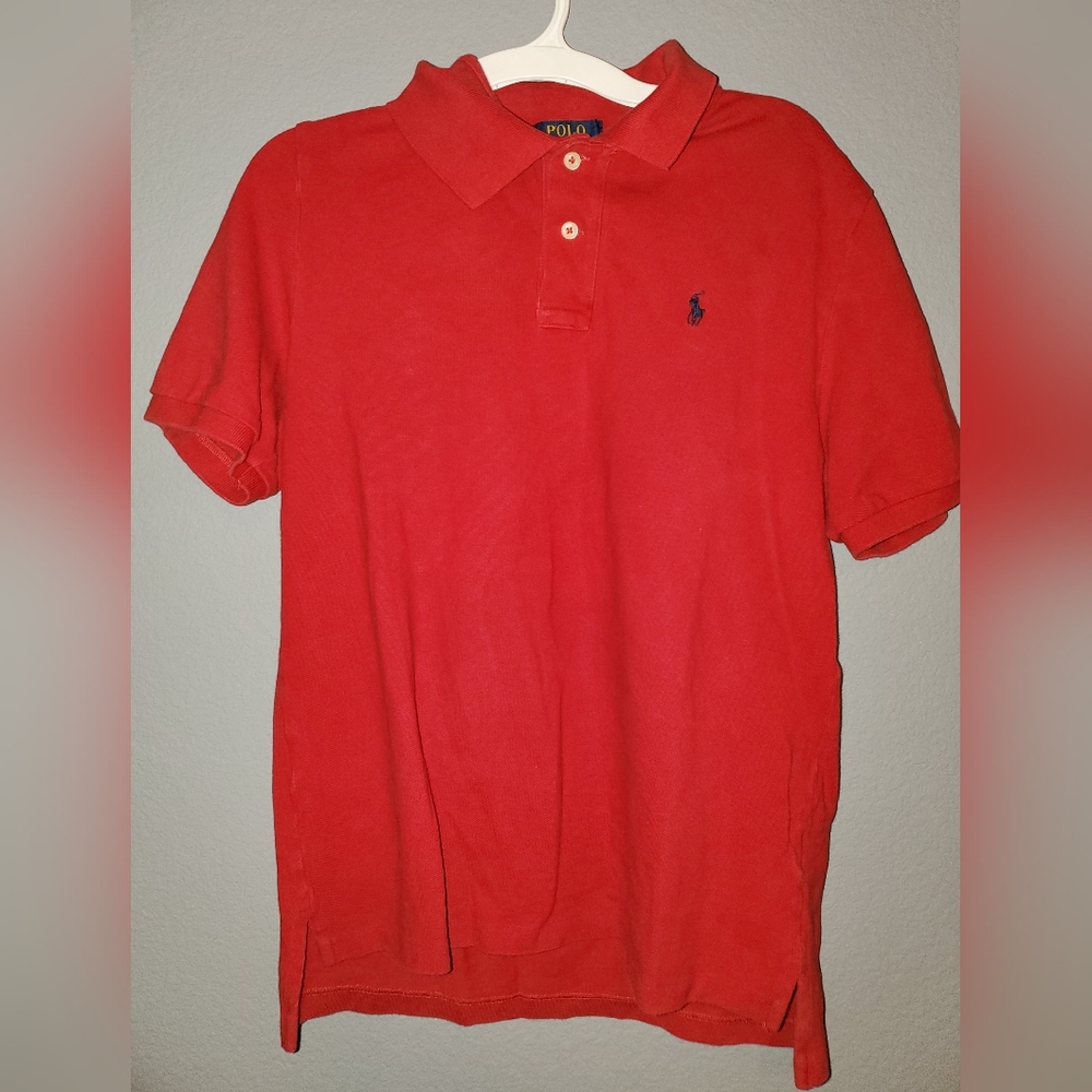 Polo Ralph Lauren Red Short Sleeve Shirt Kids Unisex School Uniform